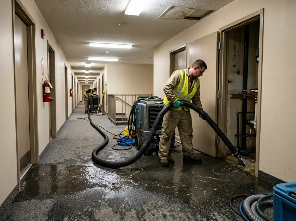 multi-unit-apartment-hallway-f-005 — frequently asked questions, Emergency Burst Pipe Water Extraction & Removal in Mattydal…